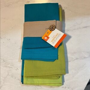 Target Teal and Lime Kitchen Napkins